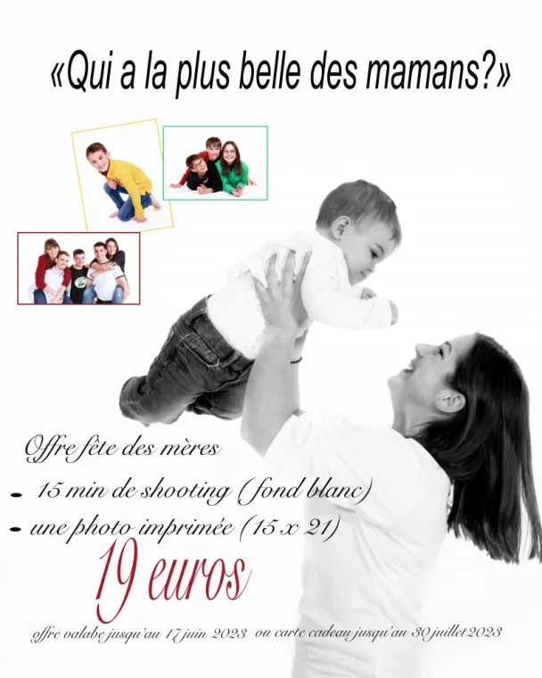 Offre shooting fête des mères à Beaupréau-en-Mauges