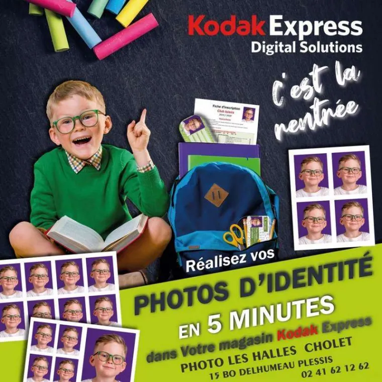 Photos d'identité pour la rentrée des classes, Beaupréau-en-Mauges, FOCUS 49